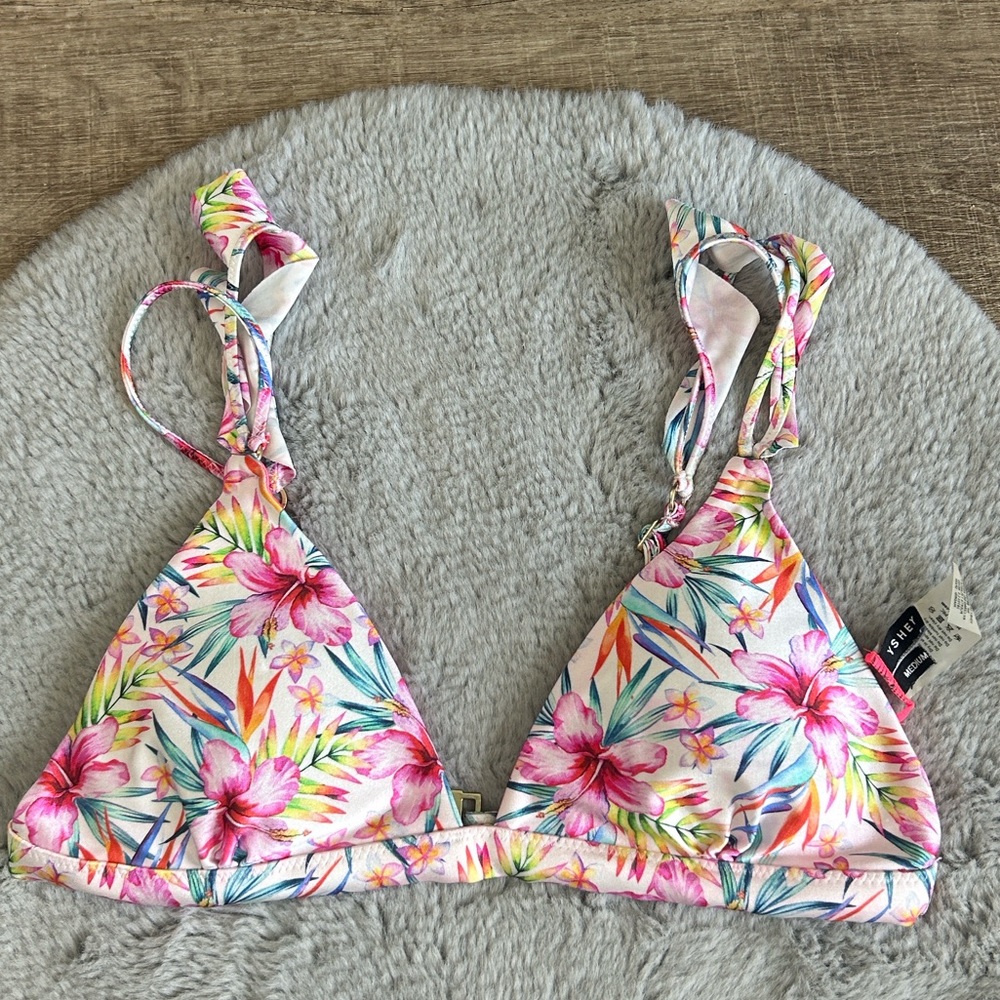 Yshey Floral Bikini Top M